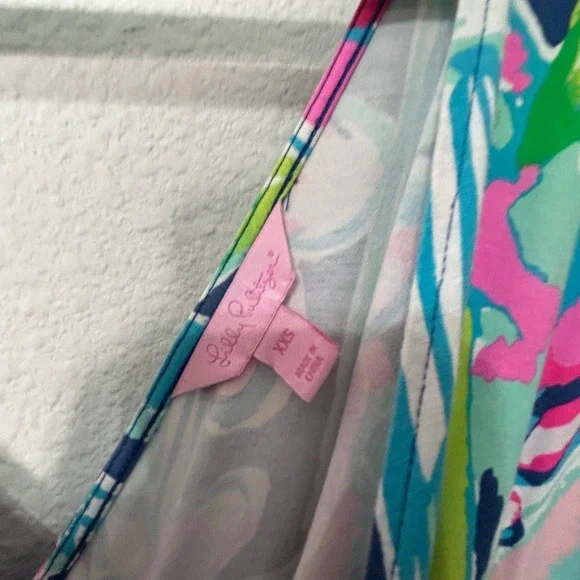 Lilly Pulitzer Parigi Stretch Maxi Dress Style 23900 Kimono Sleeve XXS Stretch - Picture 6 of 11